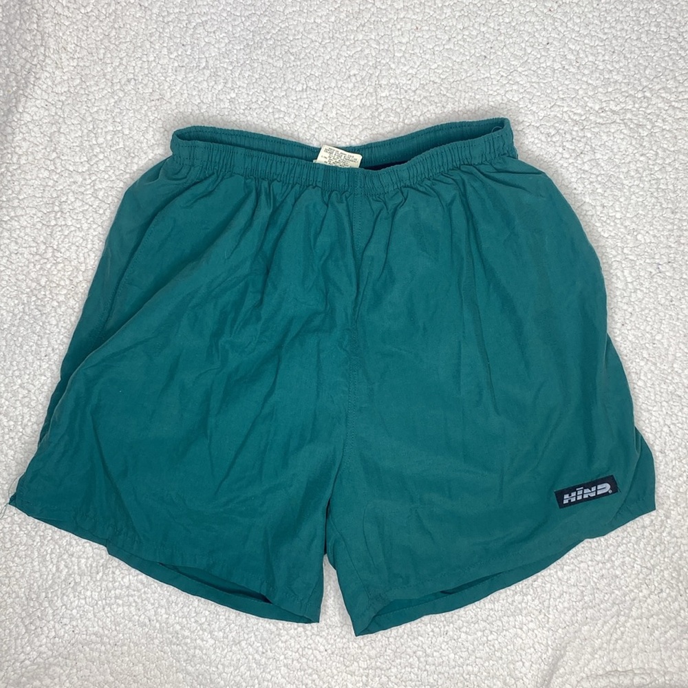 Vintage Hind Green Biking Shorts: Size Small